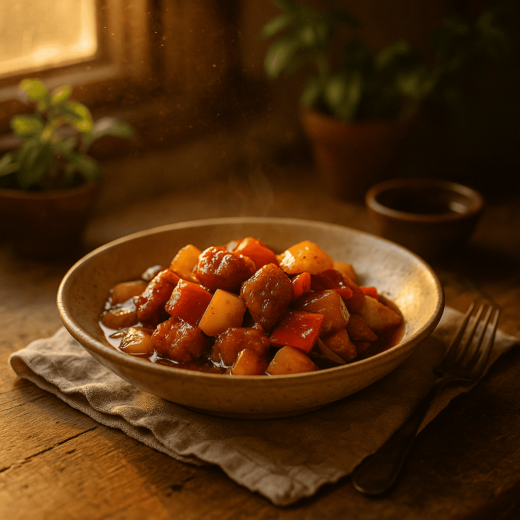 Authentic Sweet and Sour Pork Delight: A Tribute to Cantonese Cuisine