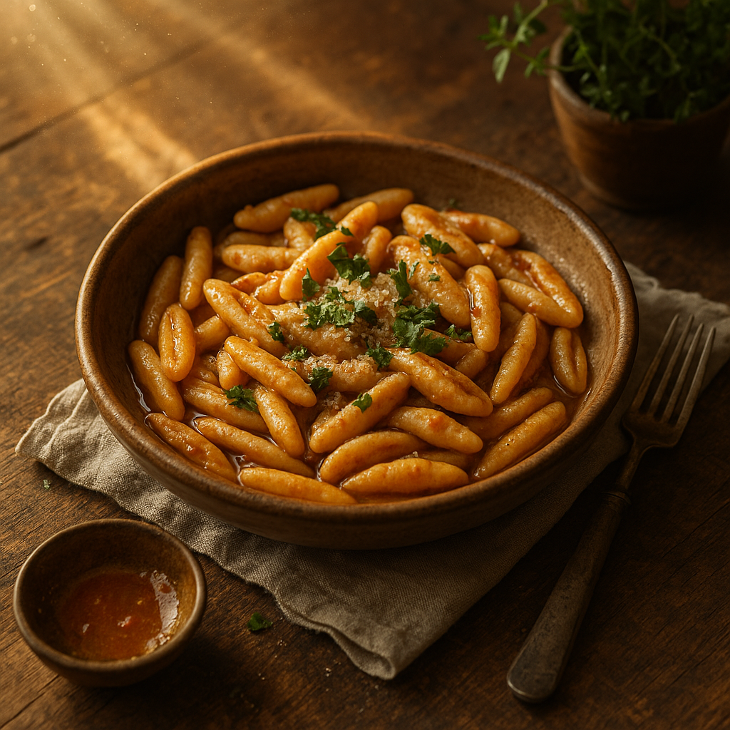 Rustic Capunti with Hearty Lamb Ragù: A Taste of Italian Tradition