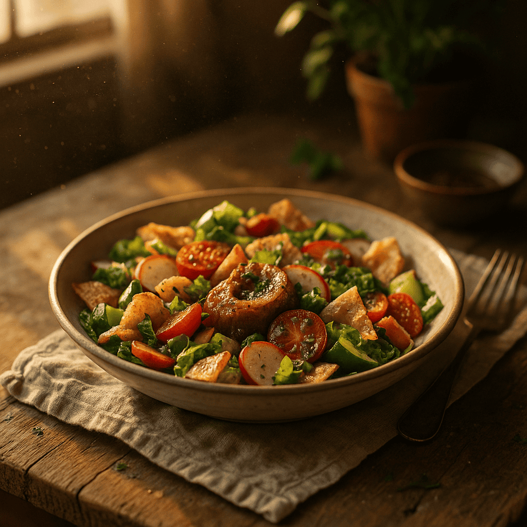 Savoring the Levant: A Classic Lebanese Fattoush Salad Adventure